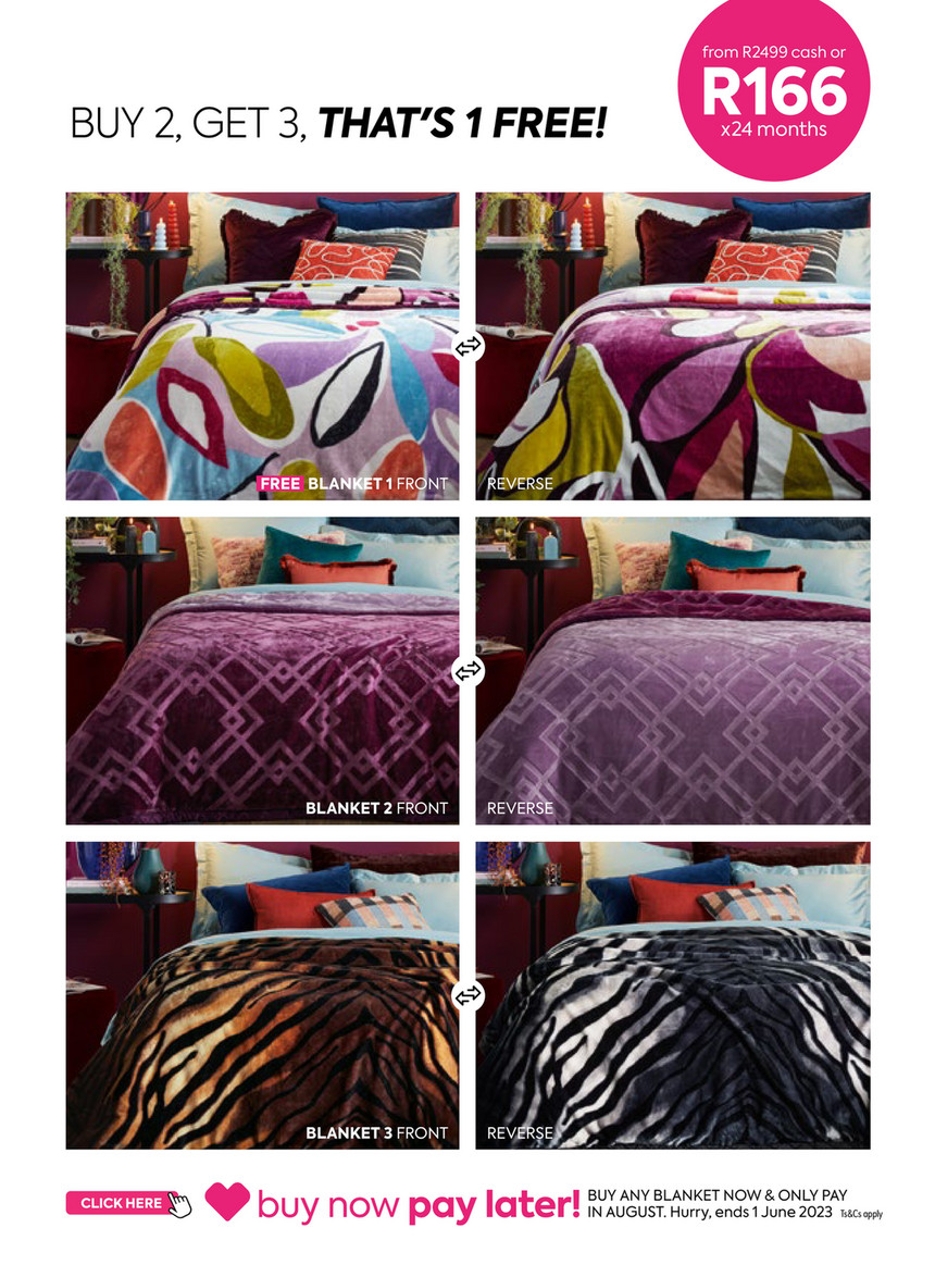 Homechoice discount blankets prices