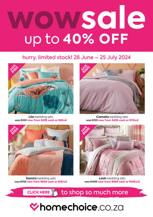 homechoice July WOW SALE Digital Flyer Page 1