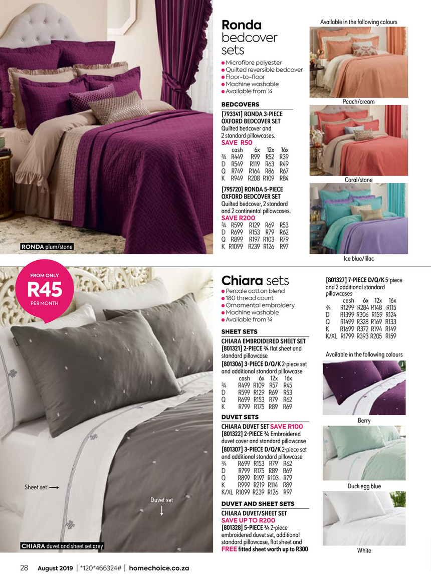 ... catalogue homechoice - Android bedding digital app August