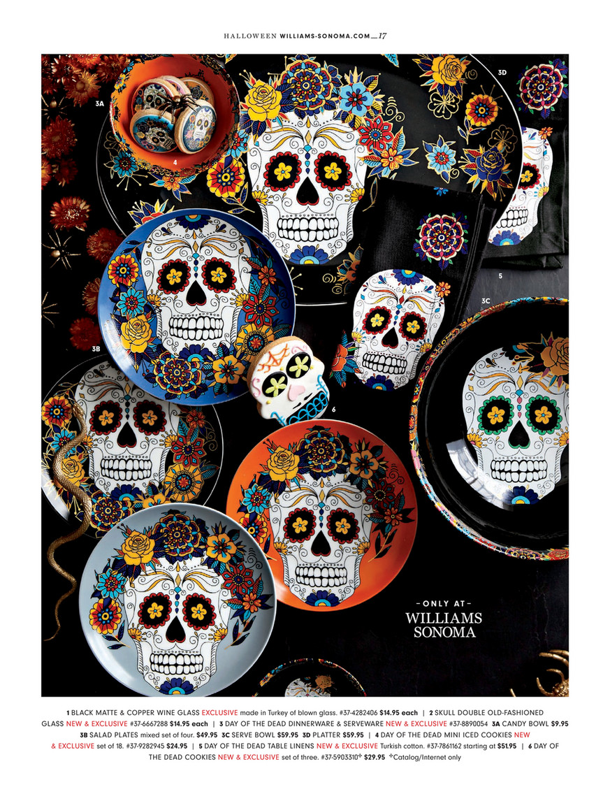 Williams Sonoma Day of the Dead Skull Silicone Spatula Halloween