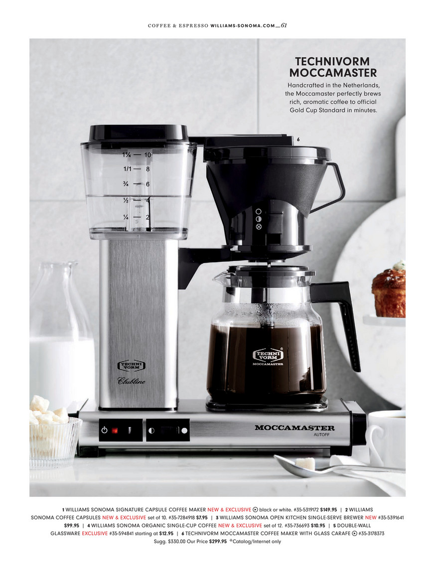 Williams Sonoma Winter 2020 Open Kitchen by Williams Sonoma Single Serve K Cup Brewer 40 Oz