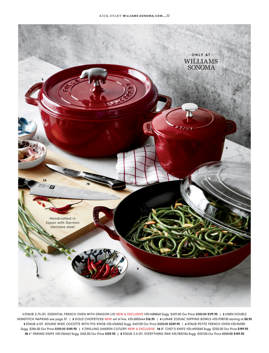Williams-Sonoma - Winter 3 2020 - Staub Enameled Cast Iron