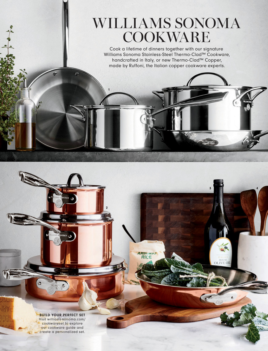 Williams-Sonoma Professional Copper 10-Piece Cookware Set