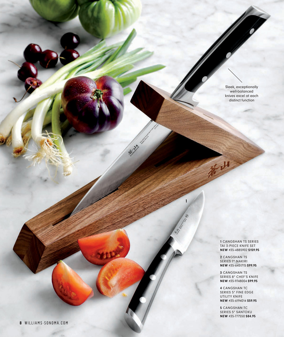 Williams-Sonoma - May 2020 - Calphalon Precision Nonstick 13-Piece Knife  Block Set