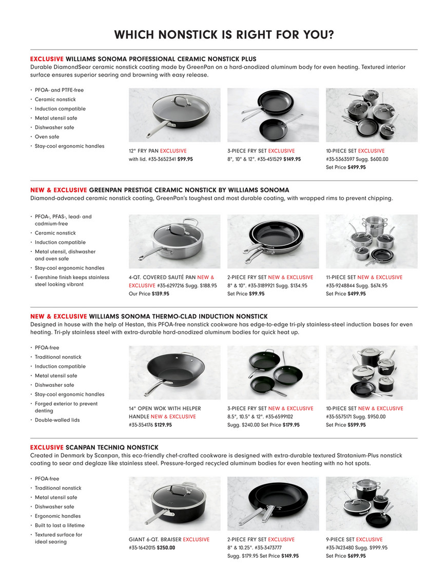 Williams Sonoma Professional Ceramic Nonstick Plus Frying Pan with Lid -  10