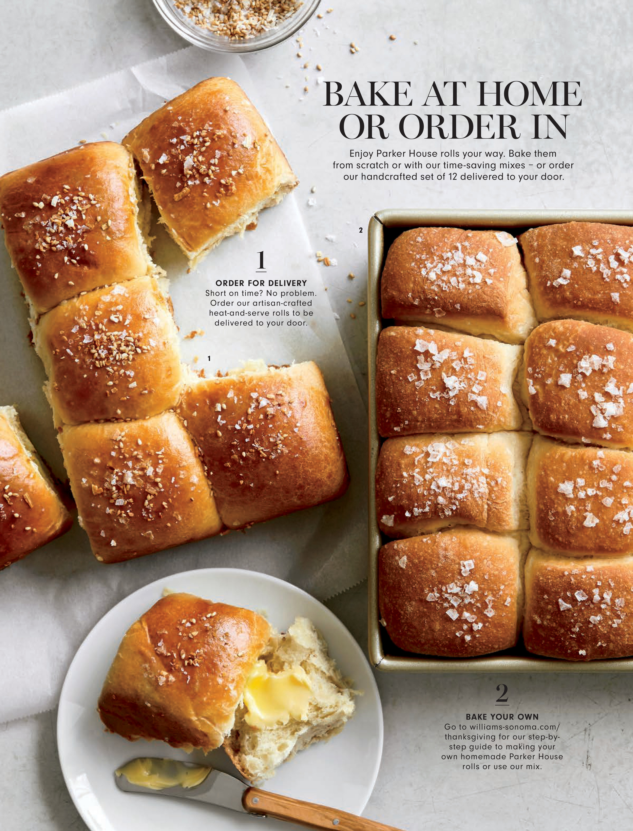 Williams Sonoma Parker House Rolls Baking Mix, Cranberry Relish