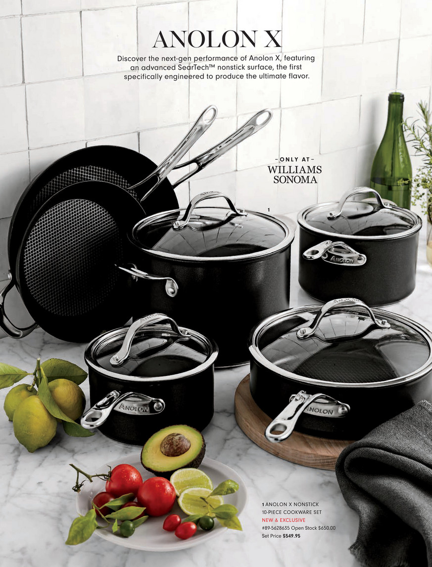 Anolon X Nonstick 10-Piece Cookware Set, Williams Sonoma CA