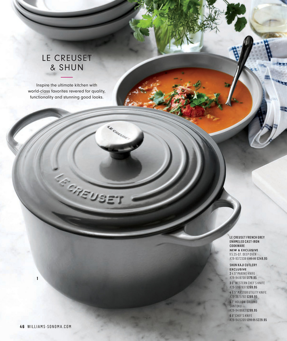 Williams-Sonoma - Summer 2022 - Le Creuset Signature Enameled Cast