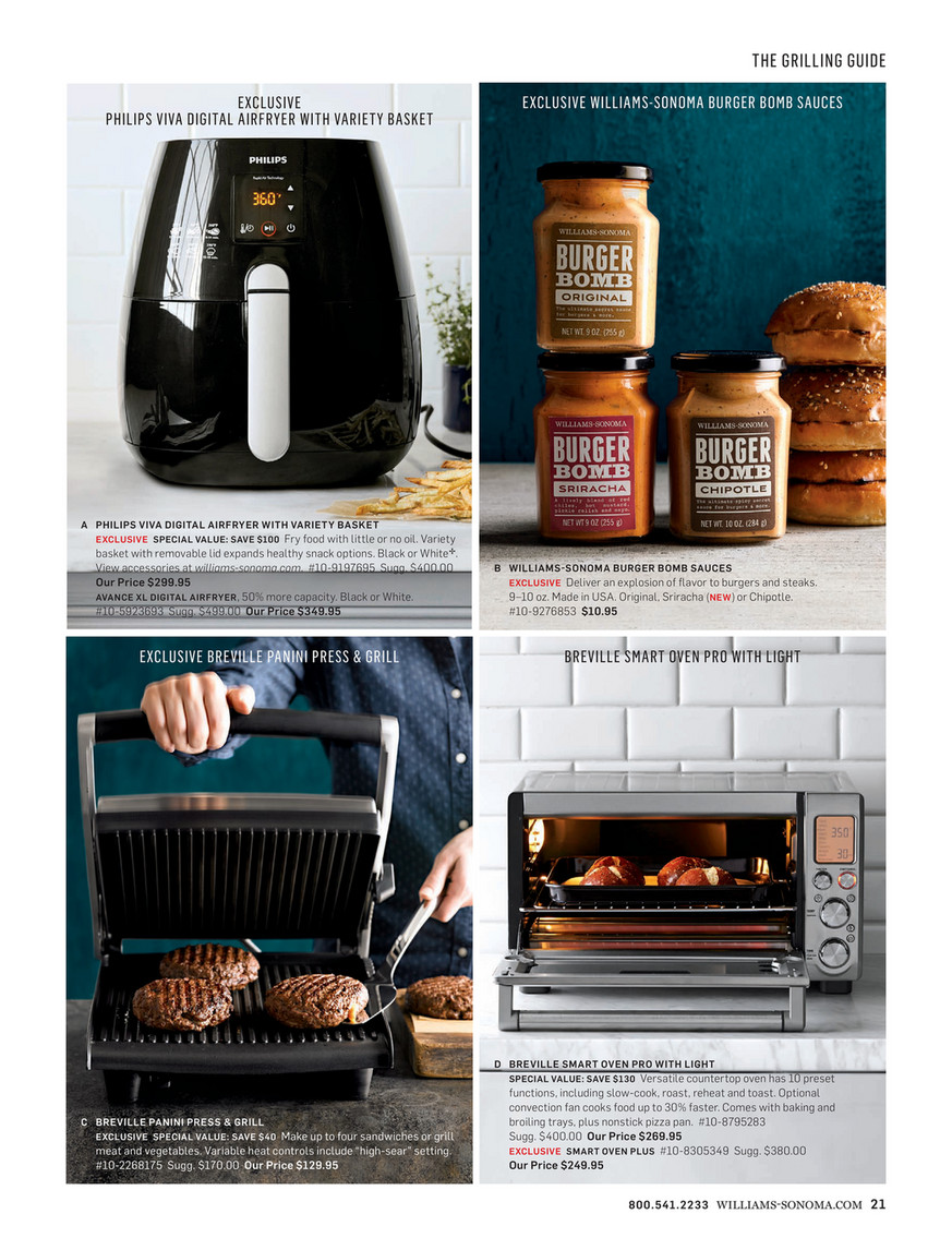 Williams-Sonoma - Summer 2016 Catalog - Breville Panini Press