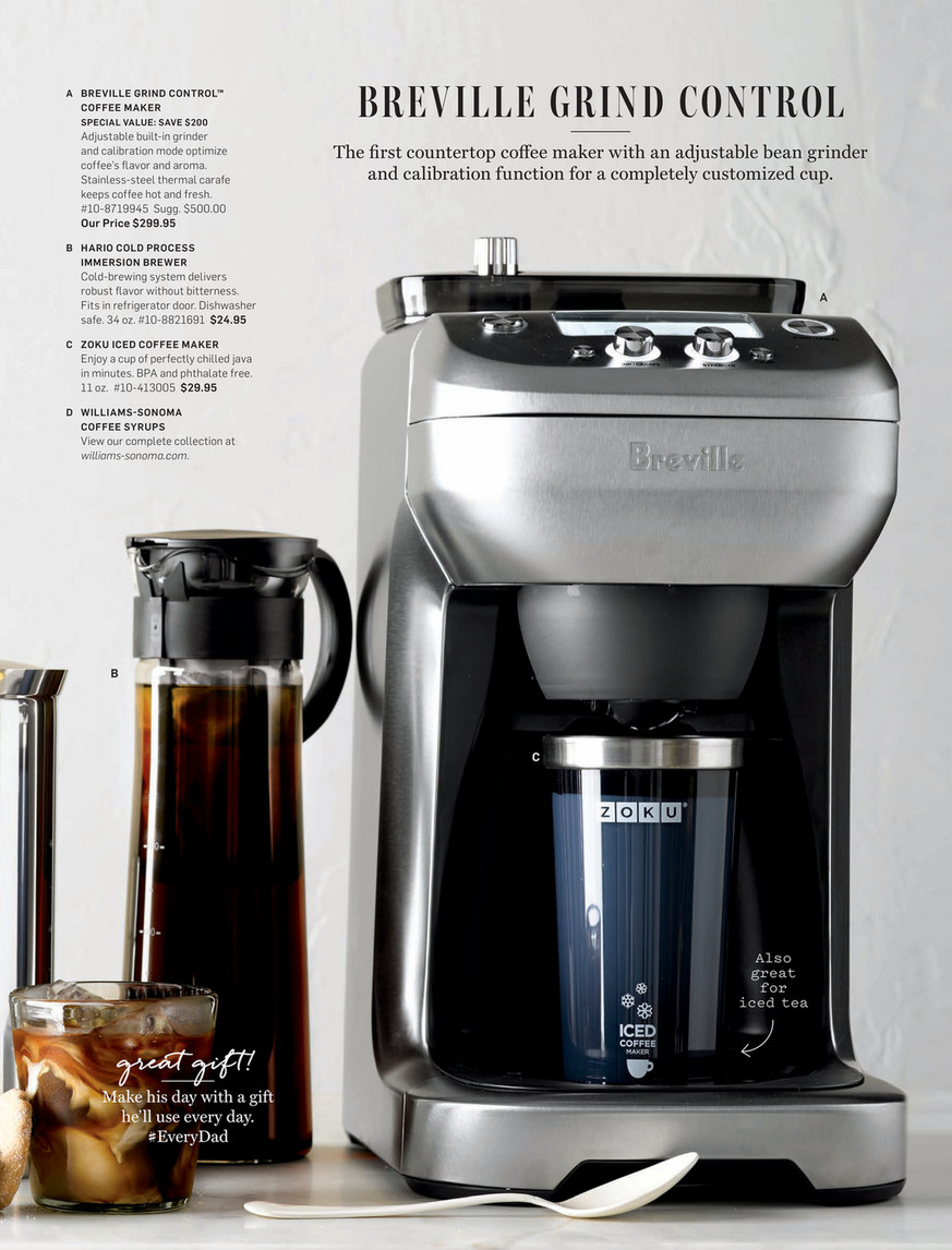 Williams-Sonoma - Summer 2016 Catalog - OXO Good Grips Cold Brew Coffee  Maker