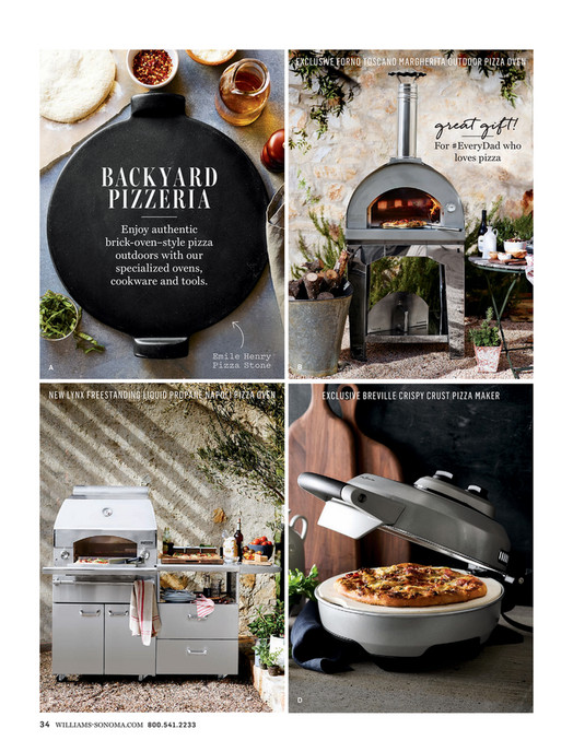 Williams Sonoma Summer 2016 Catalog Forno Toscano Margherita Exclusive Forno Toscano Margherita Outdoor Pizza Oven Great Gif T For Everydad Who Loves