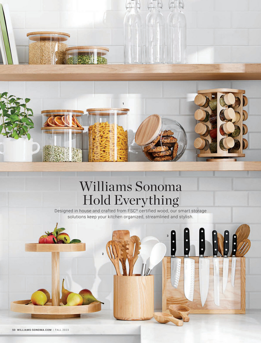 Williams Sonoma Stainless Steel Olivewood Kitchen Utensils