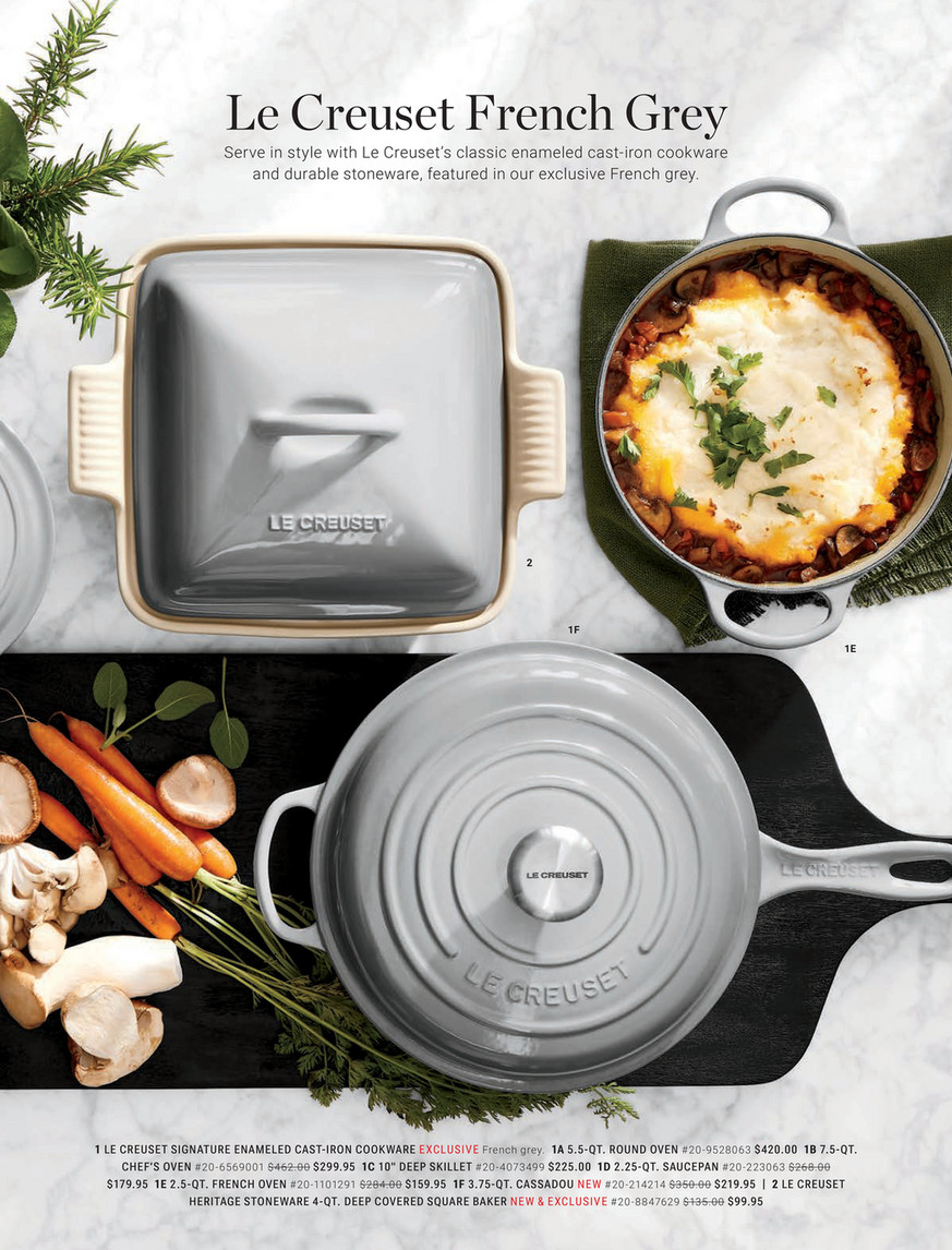 ⭐️新品未使用⭐️LE CREUSET グレー スキレット Williams-Sonoma - Fall 2023 - Le Creuset Stoneware Shallow Square