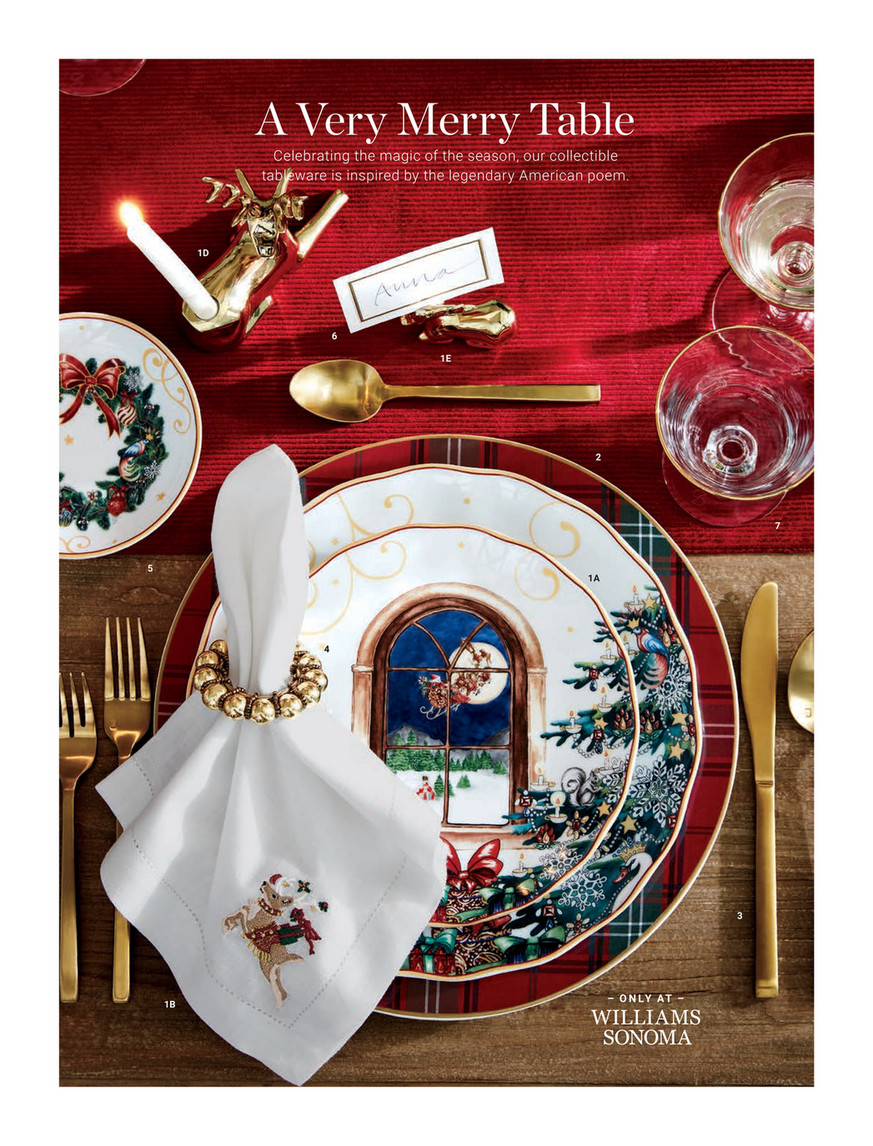 Williams-Sonoma - WILLIAMS SONOMA クリスマスプレート　4枚セット Christmas Dinner Plates | Williams Sonoma