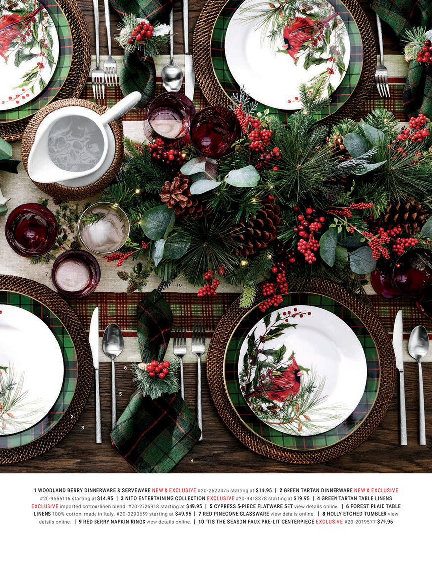 Williams-Sonoma - Holiday 2023 - Woodland Berry 12-Piece Set