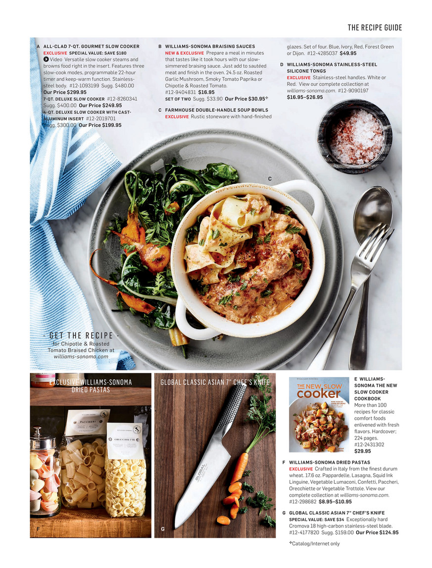 Williams-Sonoma - Fall 4 Catalog - Philips Smart Pasta Maker