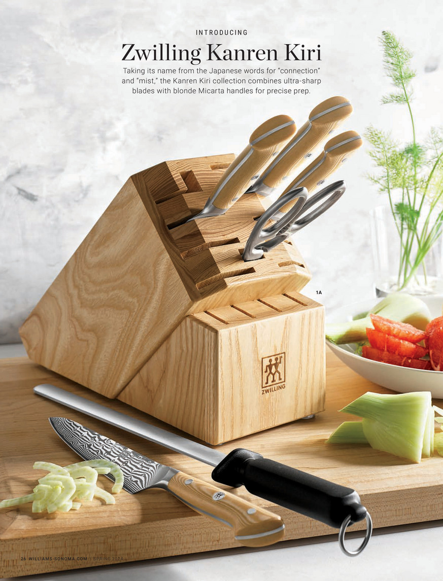 Williams-Sonoma - Spring 2024 - Zwilling Kanren Kiri Knives, Set of 7