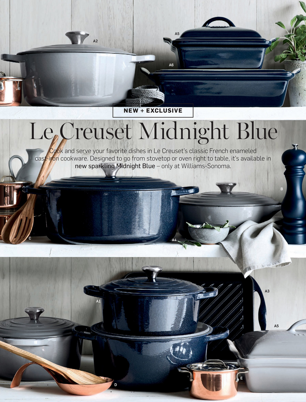 Williams-Sonoma - September 2016 Catalog - Trudeau Graviti Copper