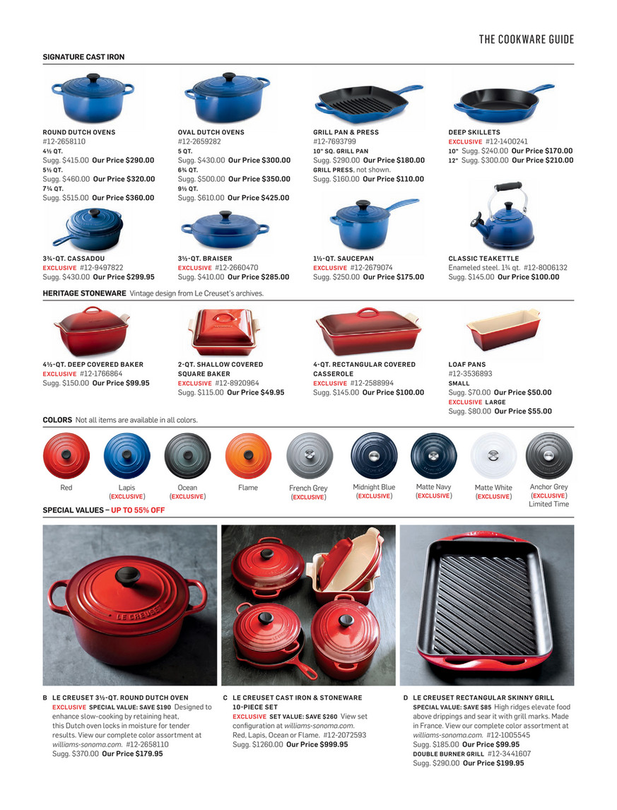 Williams-Sonoma - September 2016 Catalog - All-Clad d5 Stainless-Steel 10-Piece  Cookware Set