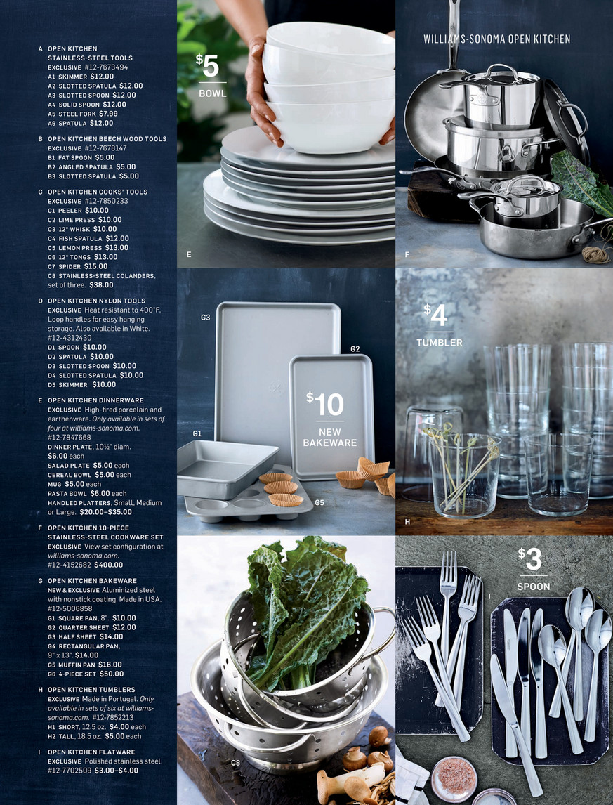 Williams-Sonoma - October 2016 Catalog - Open Kitchen by Williams Sonoma  Carafe & Short Tumblers