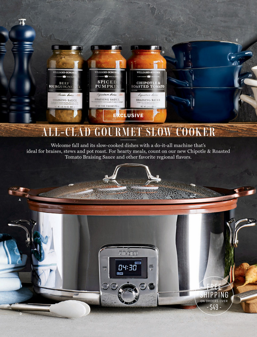 Williams-Sonoma - October 2016 Catalog - All-Clad d5 Stainless-Steel 15-Piece  Cookware Set