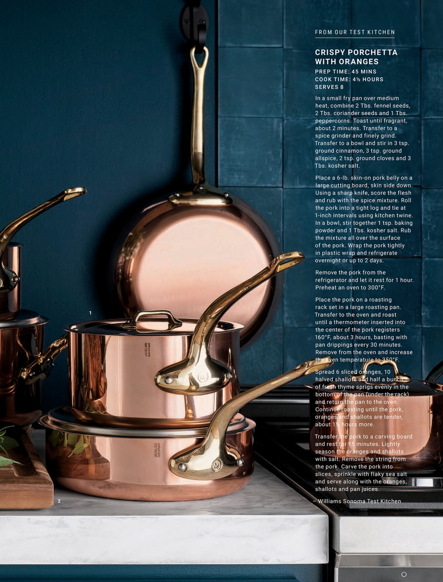 Williams-Sonoma - Fall 2024 - Mauviel M'250 Copper B 10-Piece