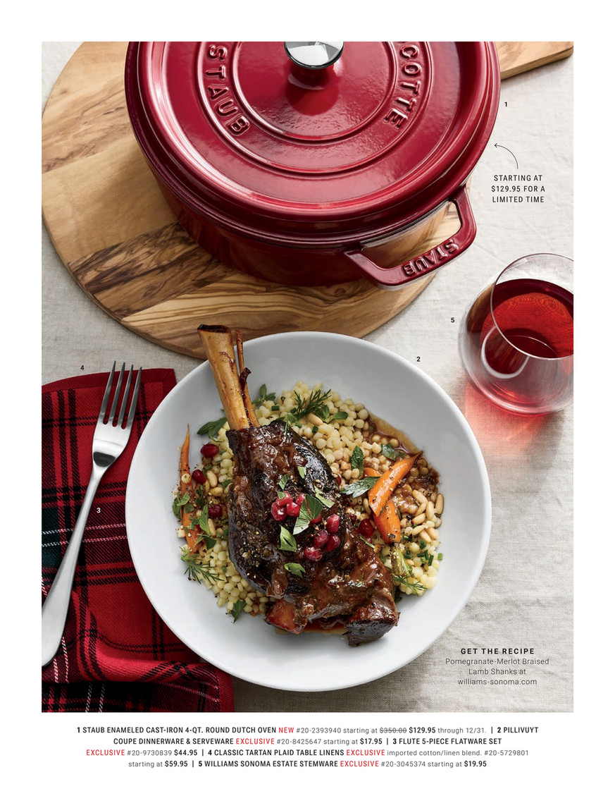 Williams-Sonoma - Holiday 2024 - Staub Enameled Cast Iron Round