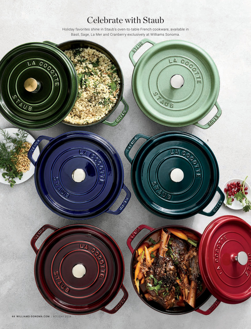 Williams-Sonoma - Holiday 2024 - Staub Enameled Cast Iron Round