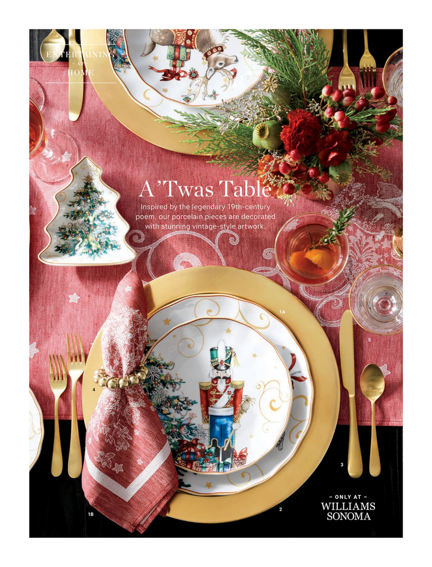Williams-Sonoma - Holiday 2024 - Woodland Berry Dinner Plates, Set