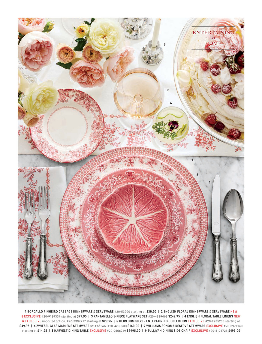 Williams-Sonoma - Spring 2025 - Canton Rose Floral Napkins, Set of 4