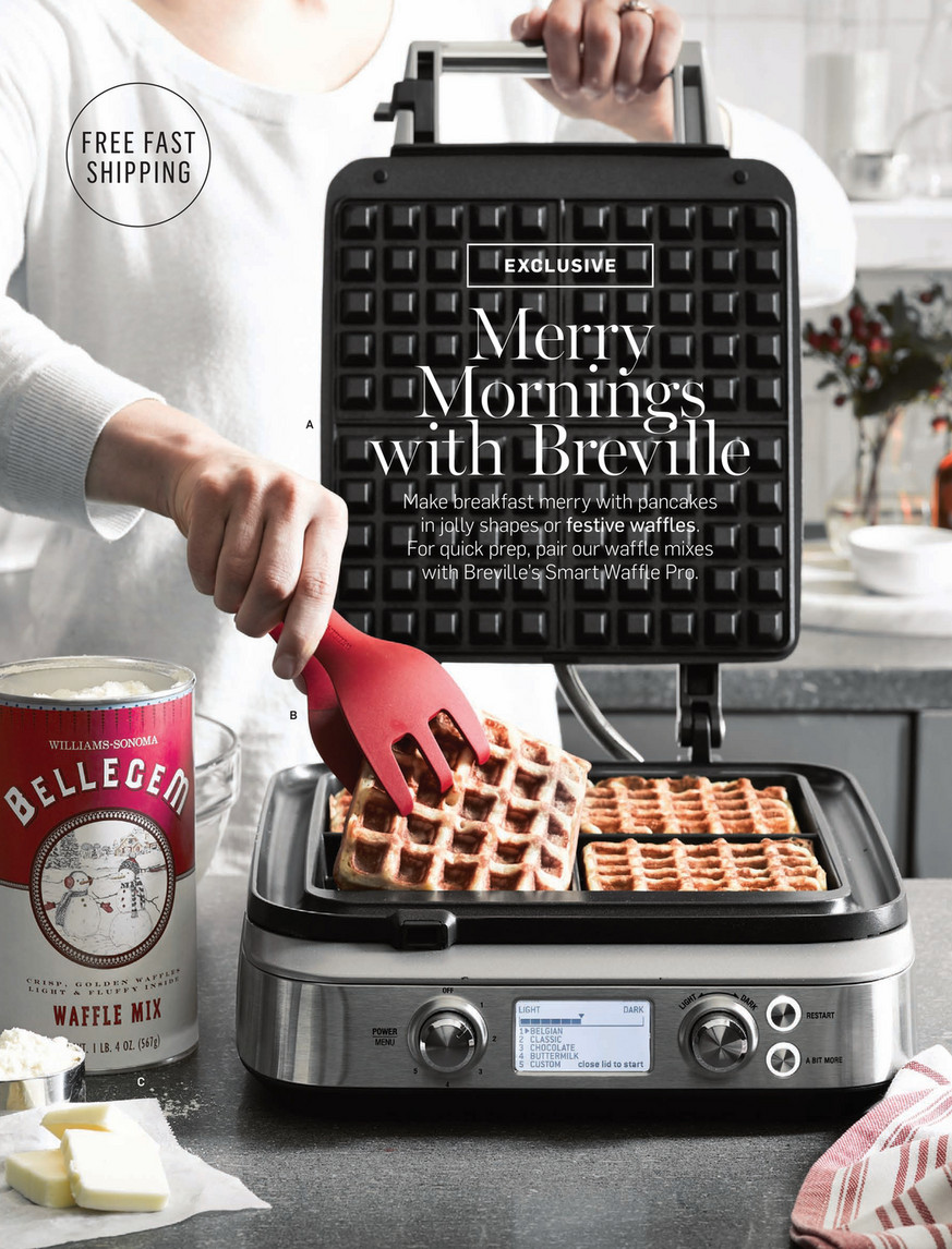 Williams Sonoma Breville Smart Waffle Maker Pro