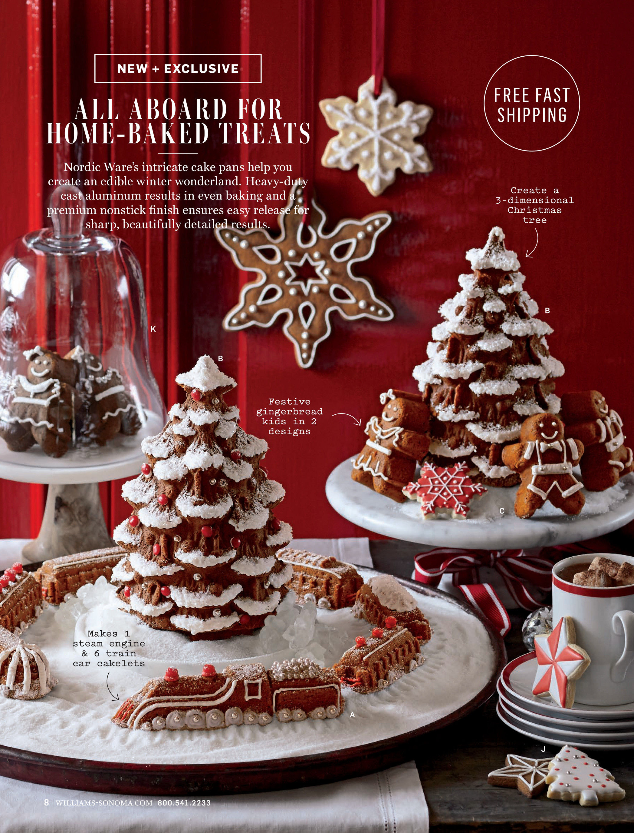 Williams Sonoma Nordic Ware Tree Cakelet Pan