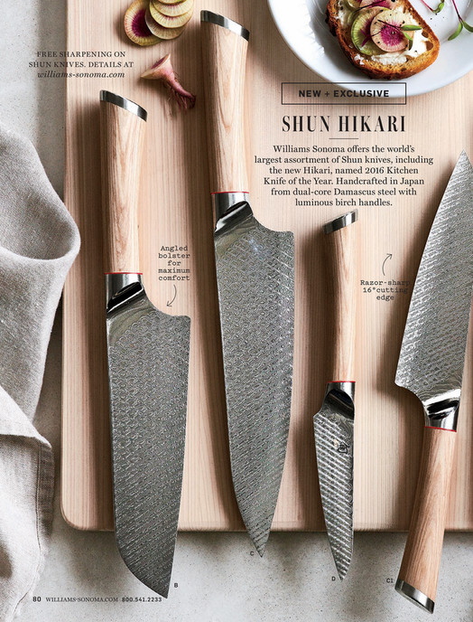 Williams Sonoma April 2017 Catalog Wusthof Clic Hollow Edge Williams Sonoma April 2017 Catalog Wusthof Clic Hollow Edge Santoku Knife 8