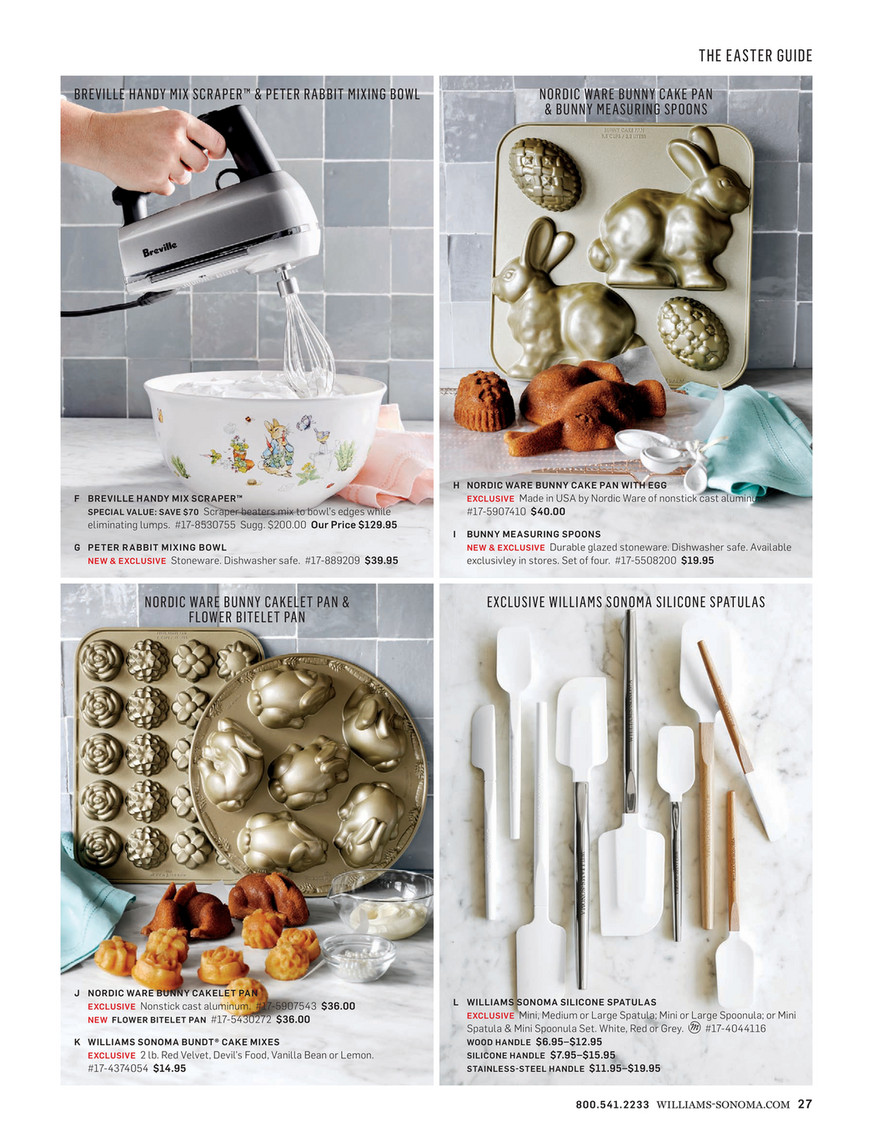 Williams-Sonoma - April 2017 Catalog - Williams-Sonoma Goldtouch(R)  Nonstick Mini Tart Baking Set