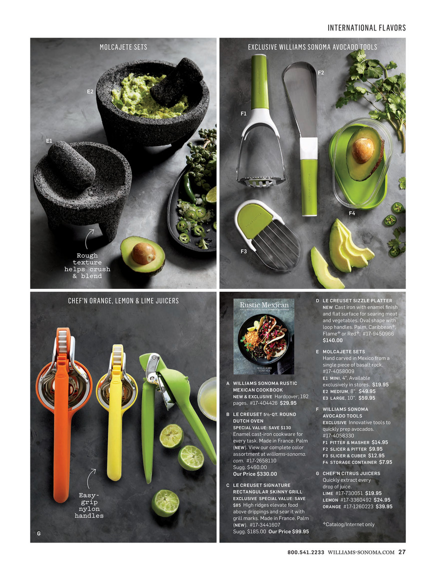 Williams Sonoma Avocado Slicer & Cuber, Fruit Tools