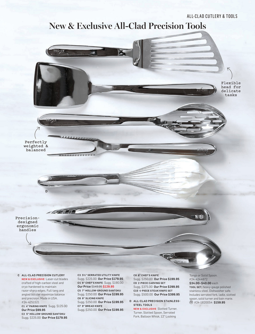 Williams Sonoma All-Clad Precision Stainless-Steel Slotted Turner/Spatula