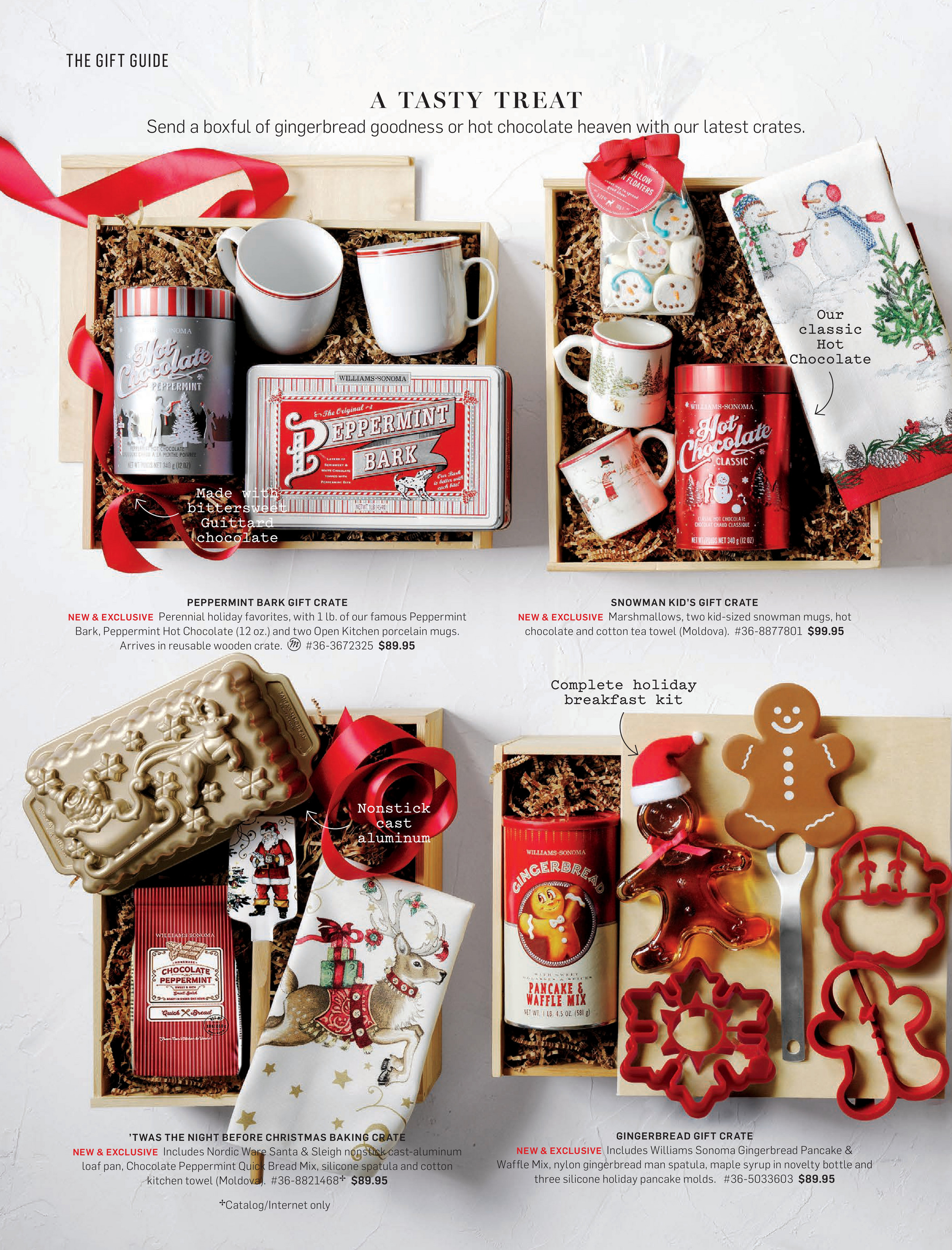 Williams Sonoma 25 Years of Peppermint Bark Gift Crate