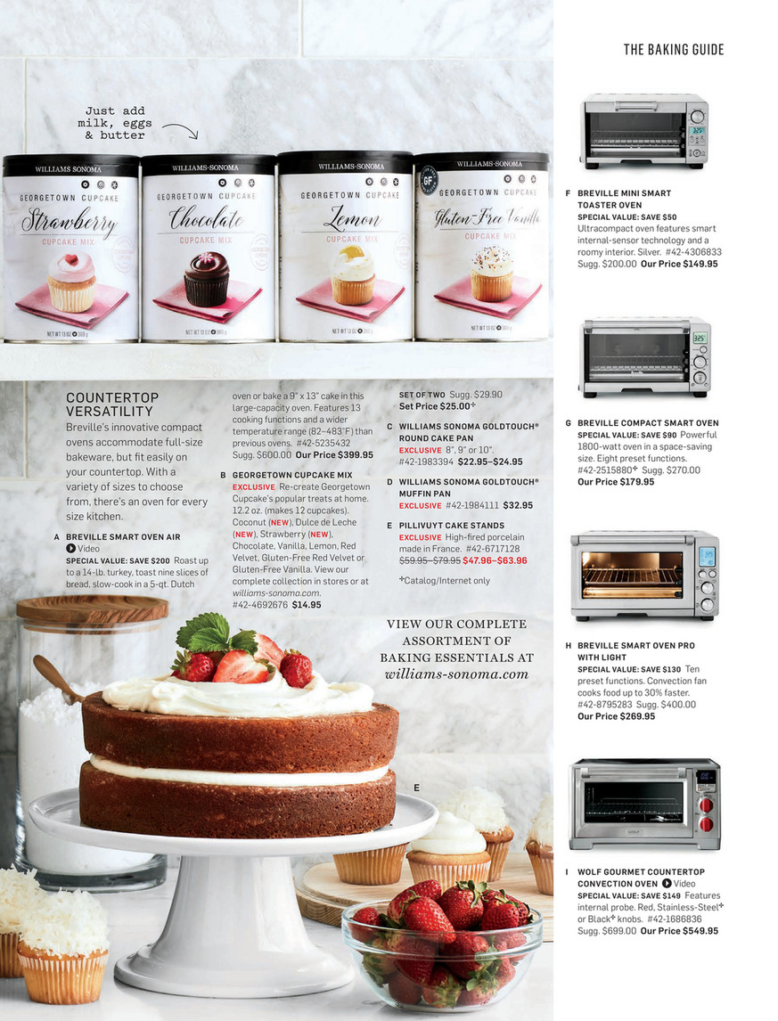 Williams-Sonoma - December 2016 Catalog - Wolf Gourmet Oven, Red