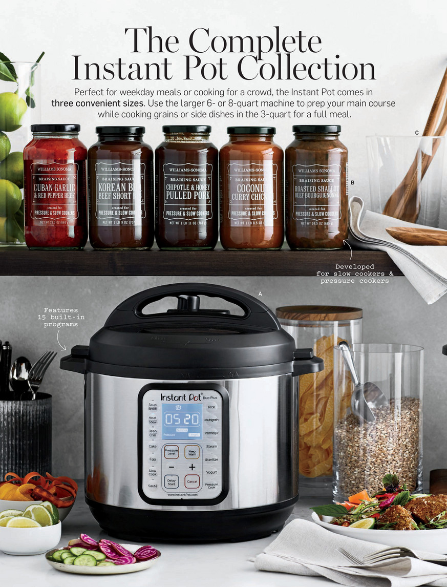 Williams Sonoma Instant Pot Duo Plus Multi-Use Pressure Cooker, 6