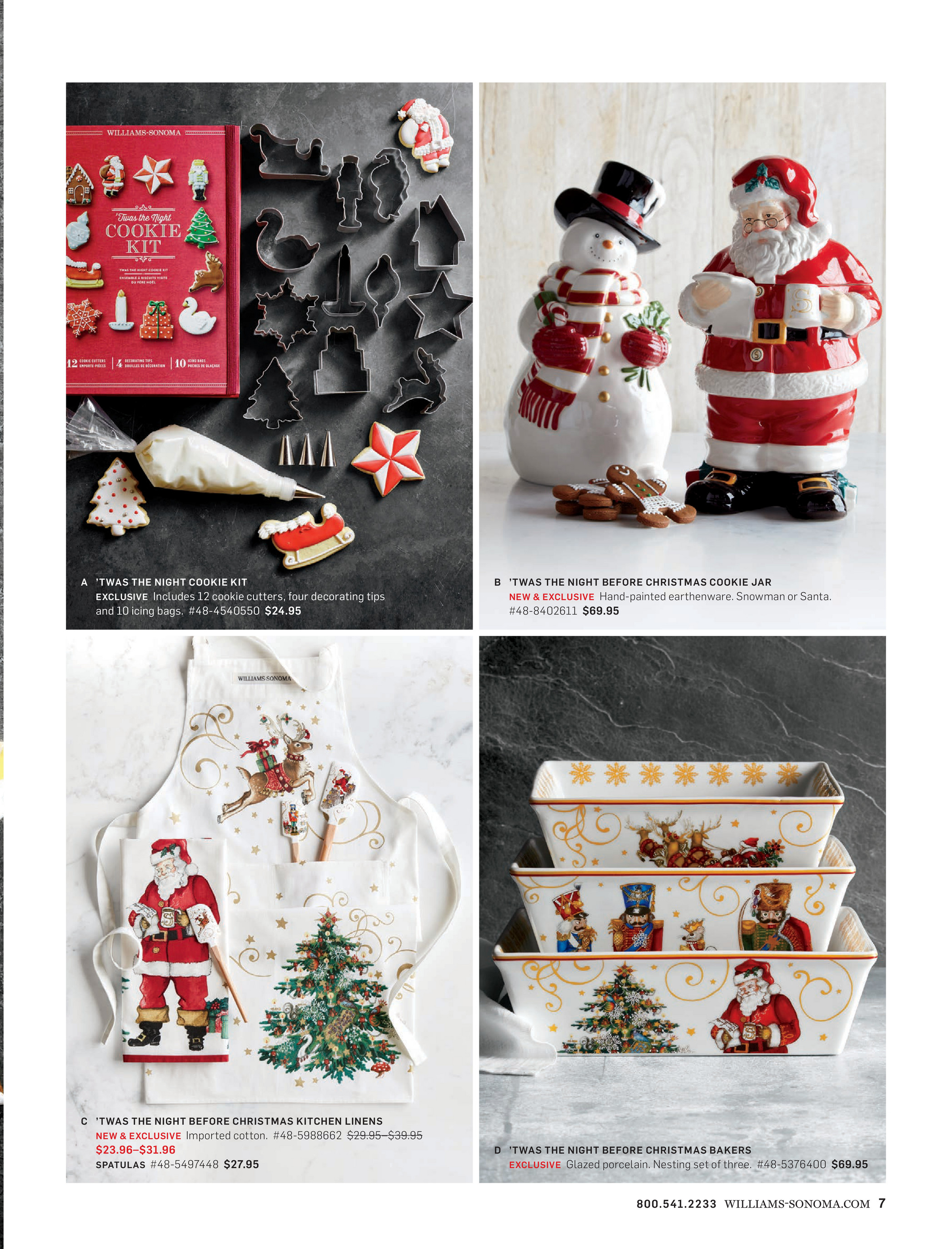 Williams Sonoma 'Twas the Night Before Christmas Oven Mitt & Pot