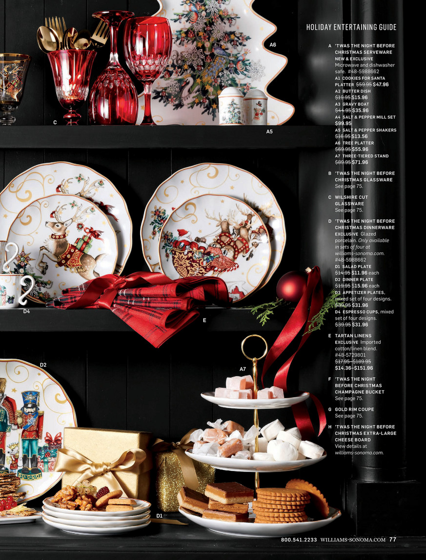 Williams-Sonoma - Holiday Time For Sharing 2018 - Sculptural