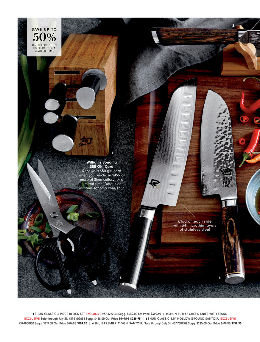 Williams-Sonoma - Fall 1 2019 - Wusthof Classic 7-Piece Knife Block Set,  Maple