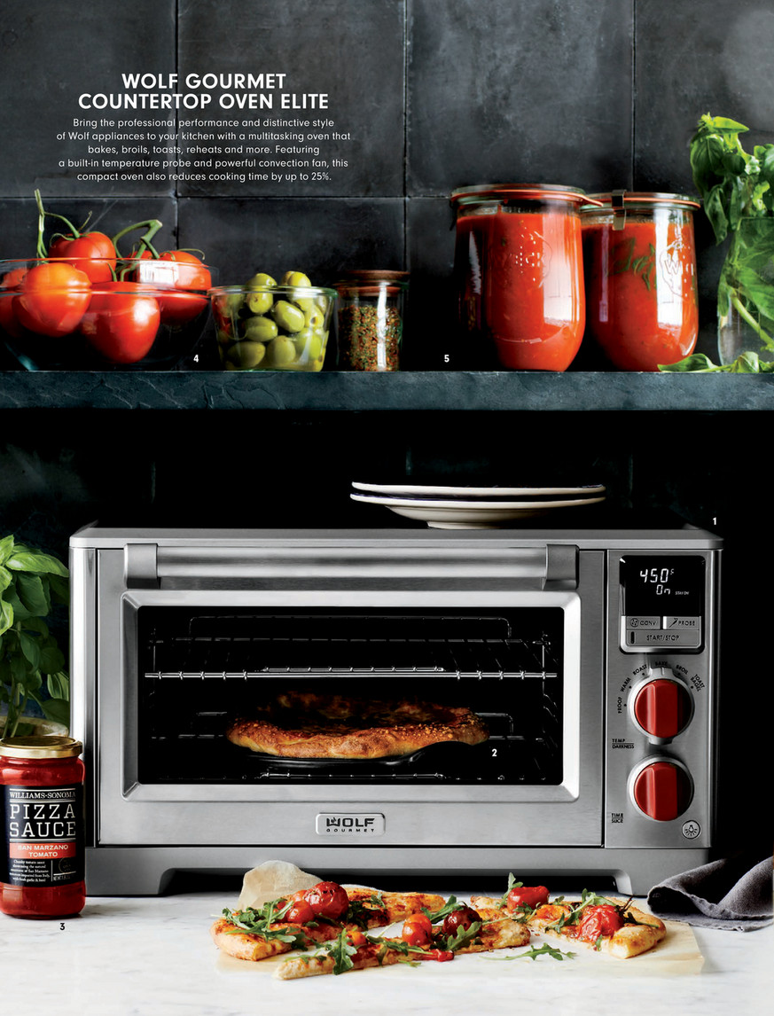 Williams-Sonoma - May 2020 - Wolf Gourmet Countertop Oven Elite, Red Knob