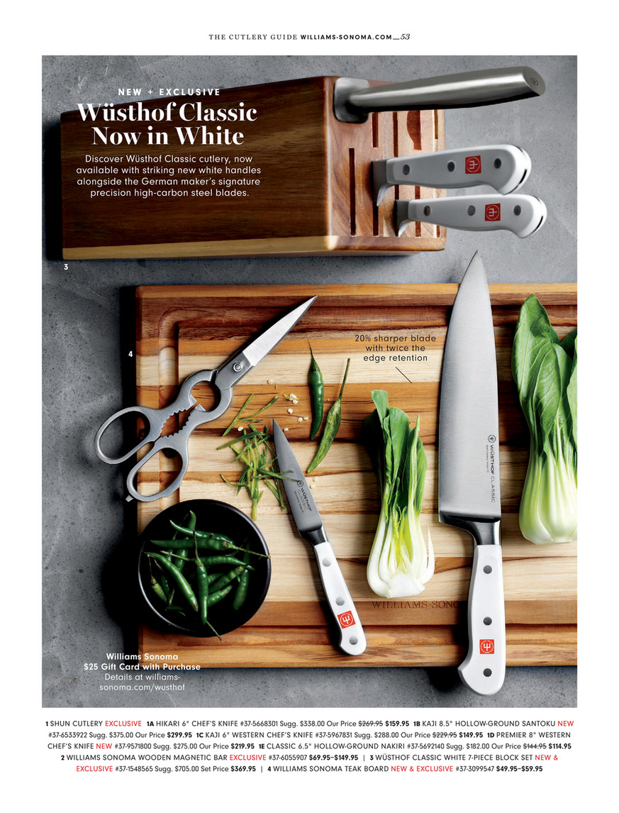 Williams Sonoma Fall 3 2019 Shun Premier 8 Western Chef S Knife