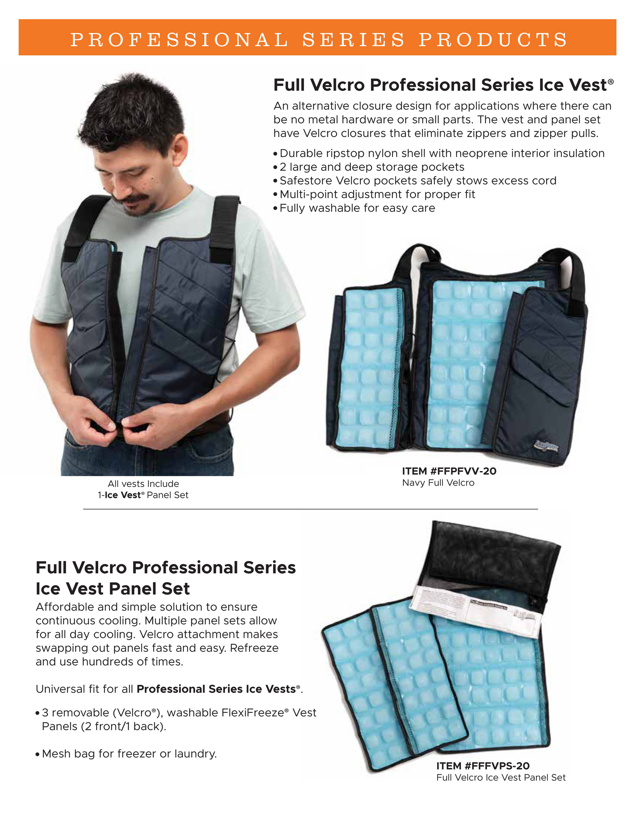 FlexiFreeze Ice Vest (Velcro Closure)