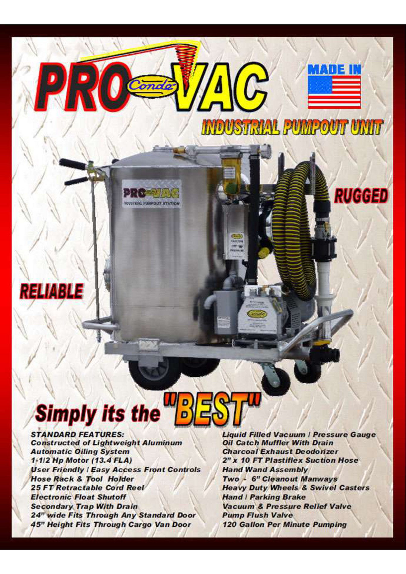 TechNiche Trading LLC Conde Provac_ Industrial pump out station for