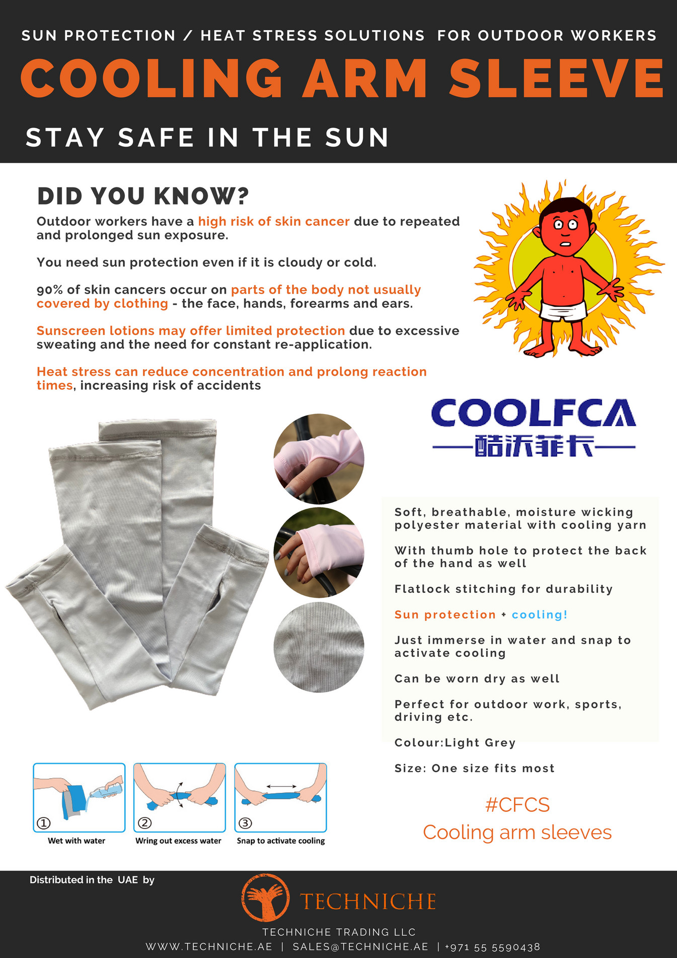 TechNiche Trading LLC CFCS Cooling Arm Sleeves Page 1 Created