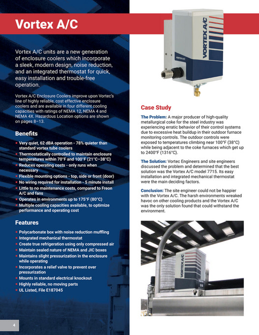 Vortex Ac Unit TechNiche Trading LLC - Enclosure Coolers 220701_compressed - Page 1 ...