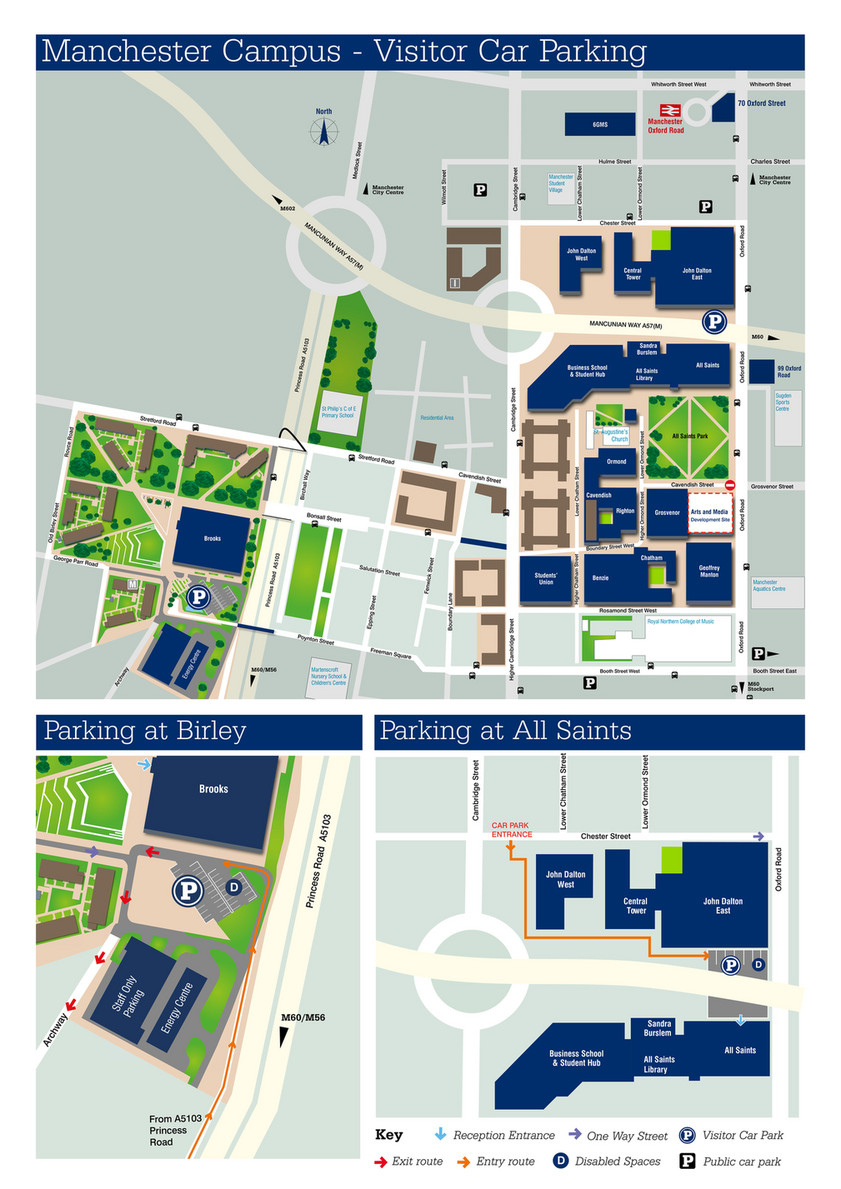 university of manchester campus map Manchester Metropolitan University Manchester Met Visitor Car university of manchester campus map