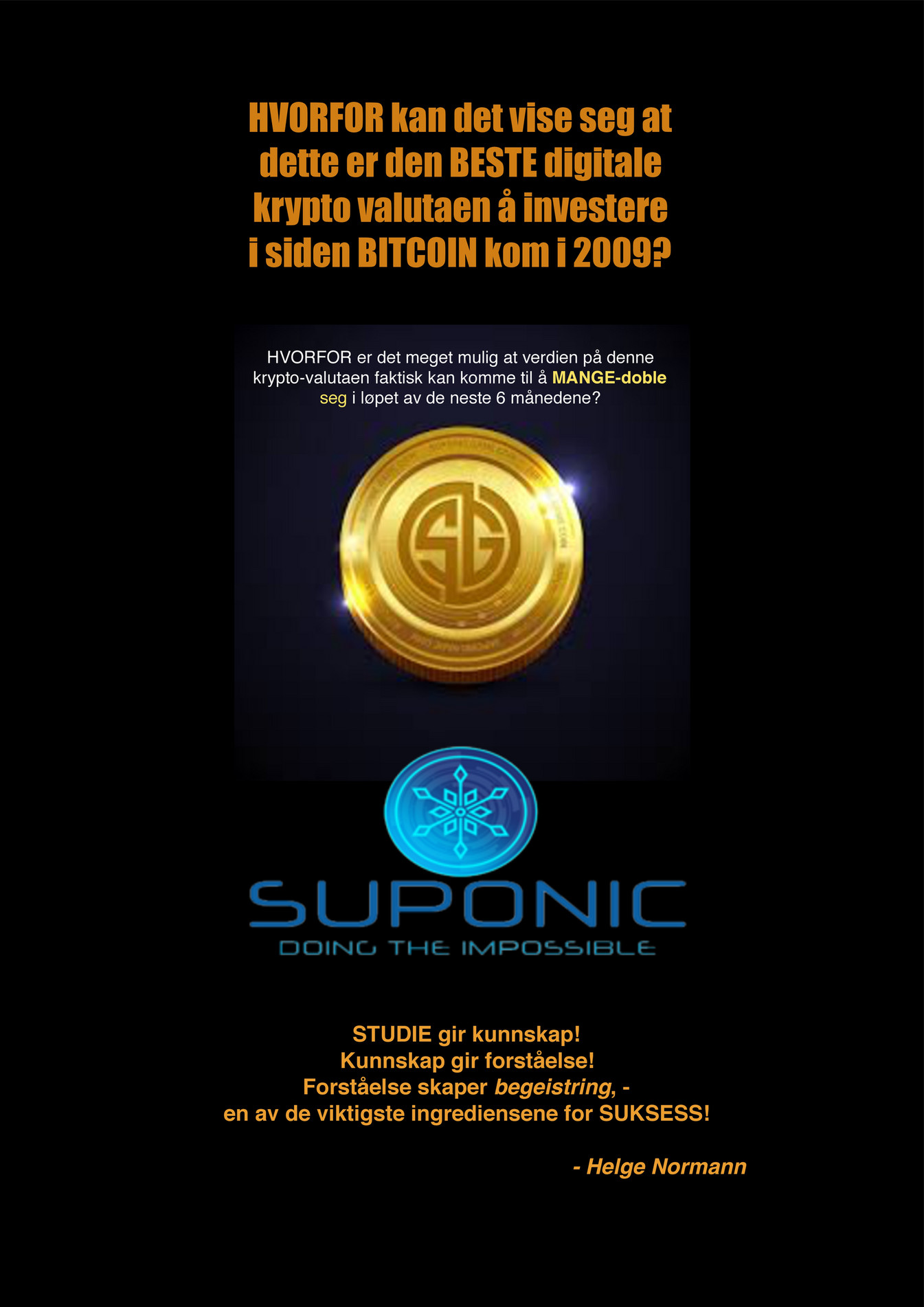 FreedomLifeTeam - SUPONIC coin intro PDF Helge - Page 2-3 - Created with  Publitas.com